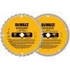 Hot Sale 🎉 DEWALT Circular Saw Blades Construction 2-Pack 12-in 32 and 80-Tooth Carbide Miter/Table Saw Blade Set 🎁