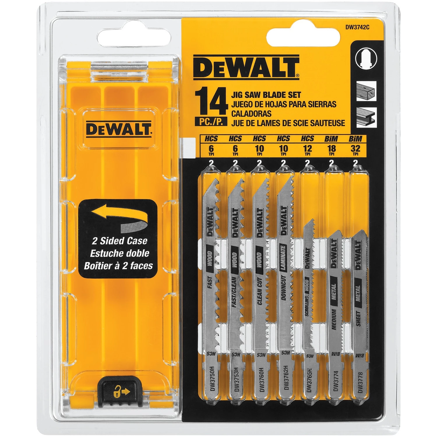 New 🤩 DEWALT Jigsaw Blades 14-Pack Set T-shank Bi-metal Jigsaw Blade Set 🔥