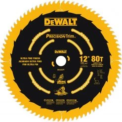 New 🤩 DEWALT Circular Saw Blades Precision Trim 12-in 80-Tooth Carbide Miter Saw Blade 😉