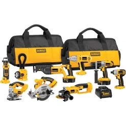 Best reviews of 👍 DEWALT Power Tool Combo Kits 9-Tool 18-Volt Nickel Cadmium (Nicd) Power Tool Combo Kit with Soft Case (2-Batteries and charger Included) 🎉