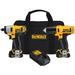 Cheapest ✨ DEWALT Power Tool Combo Kits 2-Tool 12-Volt Max Power Tool Combo Kit with Soft Case (2-Batteries and charger Included) 🔥