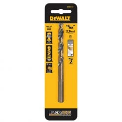 New 🛒 DEWALT Twist Drill Bits Black and Gold 19/64-in 4-7/16-in Black and Gold 🧥 Coated HSS Twist Drill Bit 🎁