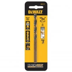 Cheap 🎁 DEWALT Twist Drill Bits Black and Gold 17/64-in 4-3/16-in Black and Gold 🧥 Coated HSS Twist Drill Bit 🧨