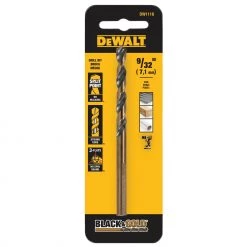 Best Sale 🤩 DEWALT Twist Drill Bits Black and Gold 9/32-in 4-5/16-in Black and Gold 🧥 Coated HSS Twist Drill Bit 🤩