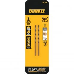 Top 10 🥰 DEWALT Twist Drill Bits Black and Gold 2-Piece 3/32-in 2-1/4-in Black and Gold 🧥 Coated HSS Twist Drill Bit 🔥
