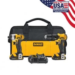 Promo 💯 DEWALT Power Tool Combo Kits 2-Tool 20-Volt Max Power Tool Combo Kit with Soft Case (2-Batteries and charger Included) ⌛