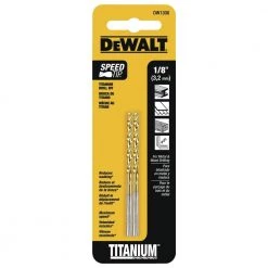 Flash Sale 😀 DEWALT Twist Drill Bits 2-Piece 1/8-in Set Titanium Twist Drill Bit 🧨