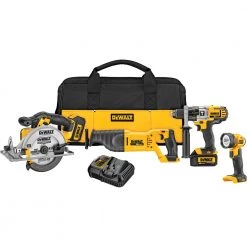 Cheap 🥰 DEWALT Power Tool Combo Kits XR 4-Tool 20-Volt Max Power Tool Combo Kit with Soft Case (2-Batteries and charger Included) 🔥