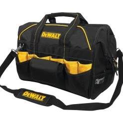 Brand new ๐ฏ DEWALT Tool Bags Black and Yellow Polyester 18-in Zippered Tool Bag ๐