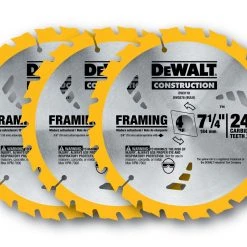 Brand new 😀 DEWALT Circular Saw Blades Construction 3-Pack 7-1/4-in 24-Tooth Tungsten Carbide-Tipped Steel Circular Saw Blade 😉