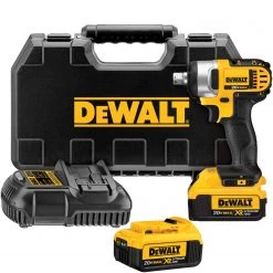 Promo ⌛ DEWALT Impact 🔧 Wrenches 20-volt Max Variable Speed 1/2-in square Drive Cordless Impact 🔧 Wrench (2-Batteries Included) ⌛