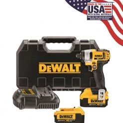 Budget 😉 DEWALT Impact Drivers 20-volt Max 1/4-in Variable Speed Cordless Impact Driver (2-Batteries Included) 🌟