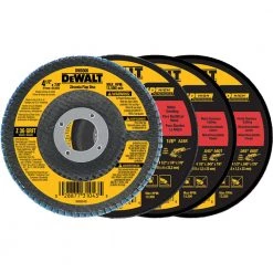 Coupon 🔥 DEWALT Abrasive Wheels 4-Pack Zirconia 4.5-in Grinding Wheel ✔️