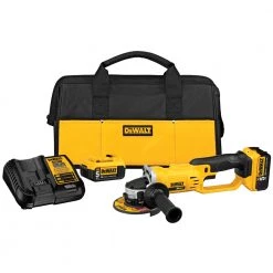 Best reviews of 🎉 DEWALT Angle Grinders 4.5-in 20-Volt Max Trigger Switch Cordless Angle Grinder (2-Batteries and charger Included) ✔️