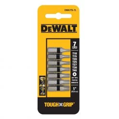 Wholesale 🥰 DEWALT Screwdriver Bits Tough Grip 1-in Set Steel set Screwdriver Bit Set (7-Piece) 🤩