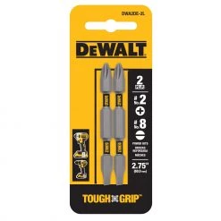 New 😀 DEWALT Screwdriver Bits Tough Grip 2-3/4-in #2 Phillips/#8 Slotted Phillips/Slotted Steel Hex Shank Screwdriver Bit (2-Piece) 😀