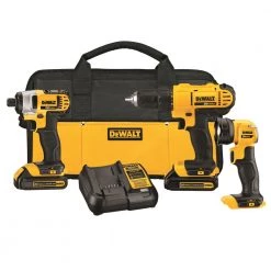 Discount ❤️ DEWALT Power Tool Combo Kits 3-Tool 20-Volt Max Power Tool Combo Kit with Soft Case (2-Batteries and charger Included) 🤩