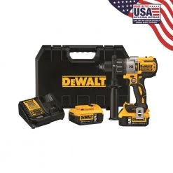 Outlet 🔥 DEWALT 🔨 Hammer Drills XR 1/2-in 20-volt Max Variable Speed Brushless Cordless 🔨 Hammer Drill (2-Batteries Included) 🧨