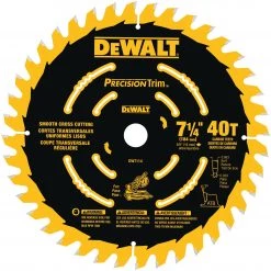 Top 10 🌟 DEWALT Circular Saw Blades Precision Trim 7-1/4-in 40-Tooth Carbide Miter Saw Blade ✔️