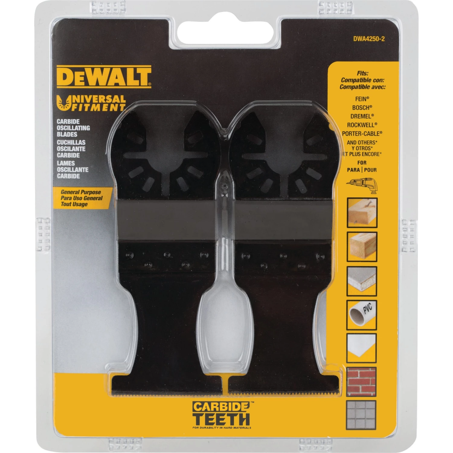 Budget 🌟 DEWALT Oscillating Tool Accessories 2-Pack Carbide Oscillating Tool Blade 😉 - Image 2
