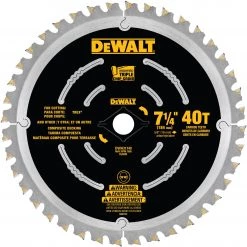 Outlet 🤩 DEWALT Circular Saw Blades 7-1/4-in 40-Tooth Carbide Circular Saw Blade ✔️