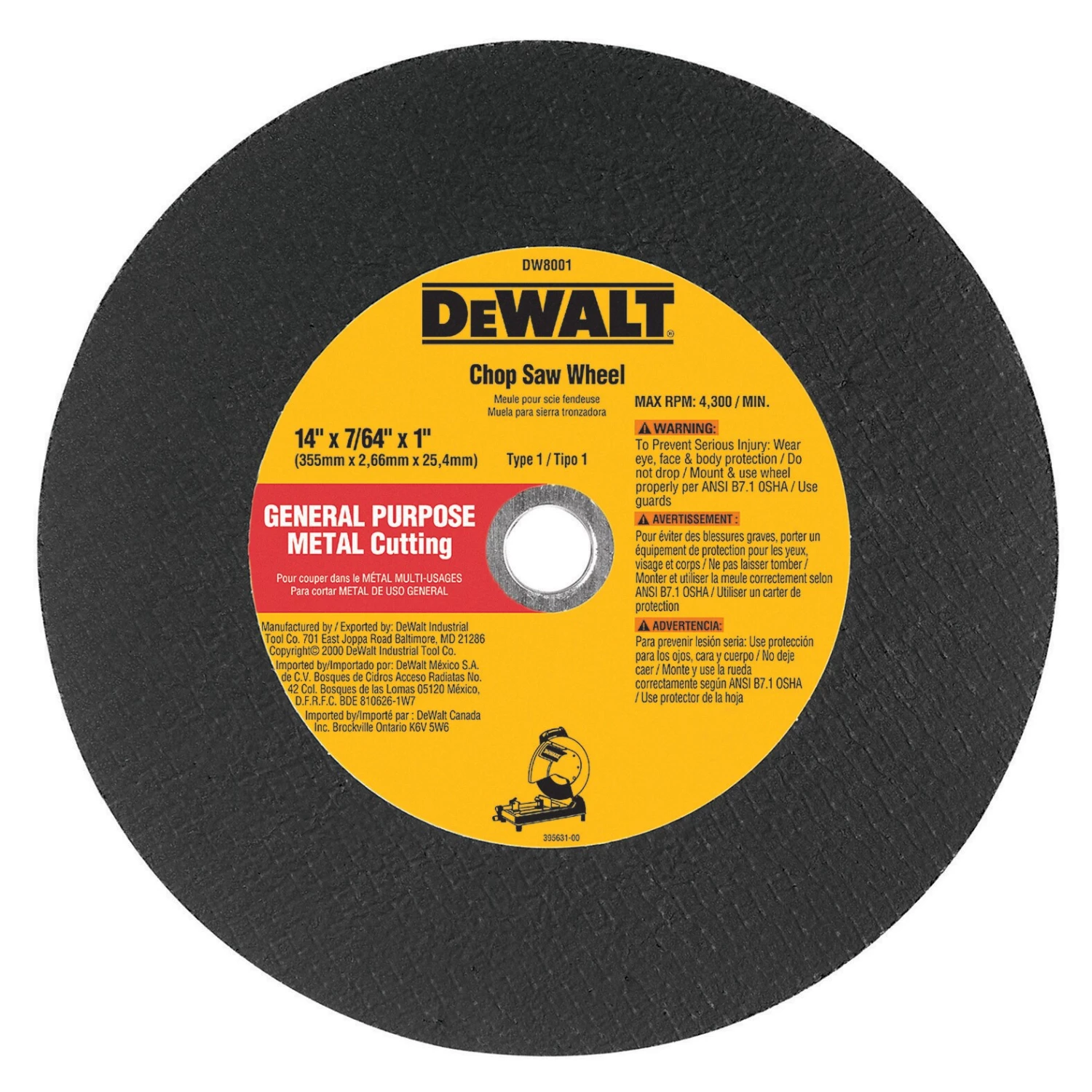 Best deal 🛒 DEWALT Abrasive Wheels Aluminum Oxide 14-in Chop Saw Blade 🌟 - Image 2