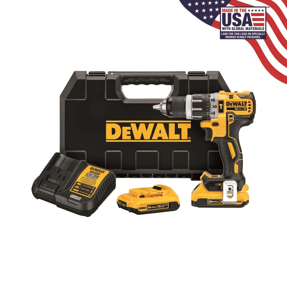 Buy ๐ DEWALT ๐จ Hammer Drills 1/2-in 20-volt Max Variable Speed Brushless Cordless ๐จ Hammer Drill (2-Batteries Included) โ๏ธ