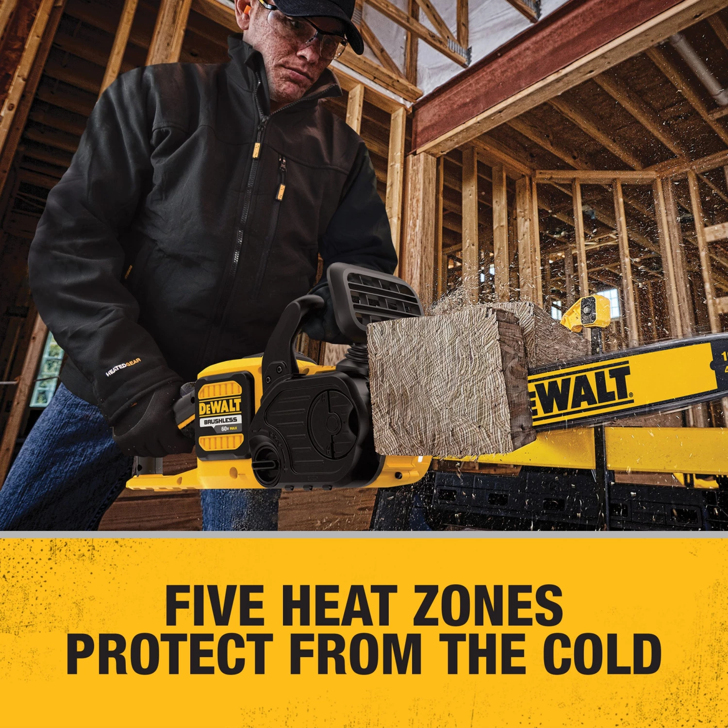 Promo ๐ DEWALT Thermals DEWALT Heated Soft Shell Deluxe Jacket - Black - 2X - Kitted with Battery/Charger ๐งจ - Image 7