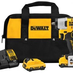 Promo 🛒 DEWALT Impact 🔧 Wrenches XTREME 12-volt Max Variable Speed Brushless 3/8-in Drive Cordless Impact 🔧 Wrench (2-Batteries Included) ❤️