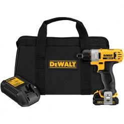 Best Sale 🔔 DEWALT Cordless Screwdrivers 12-Volt Max 1/4-in Cordless Screwdriver (1-Battery Included and Charger Included) 🤩