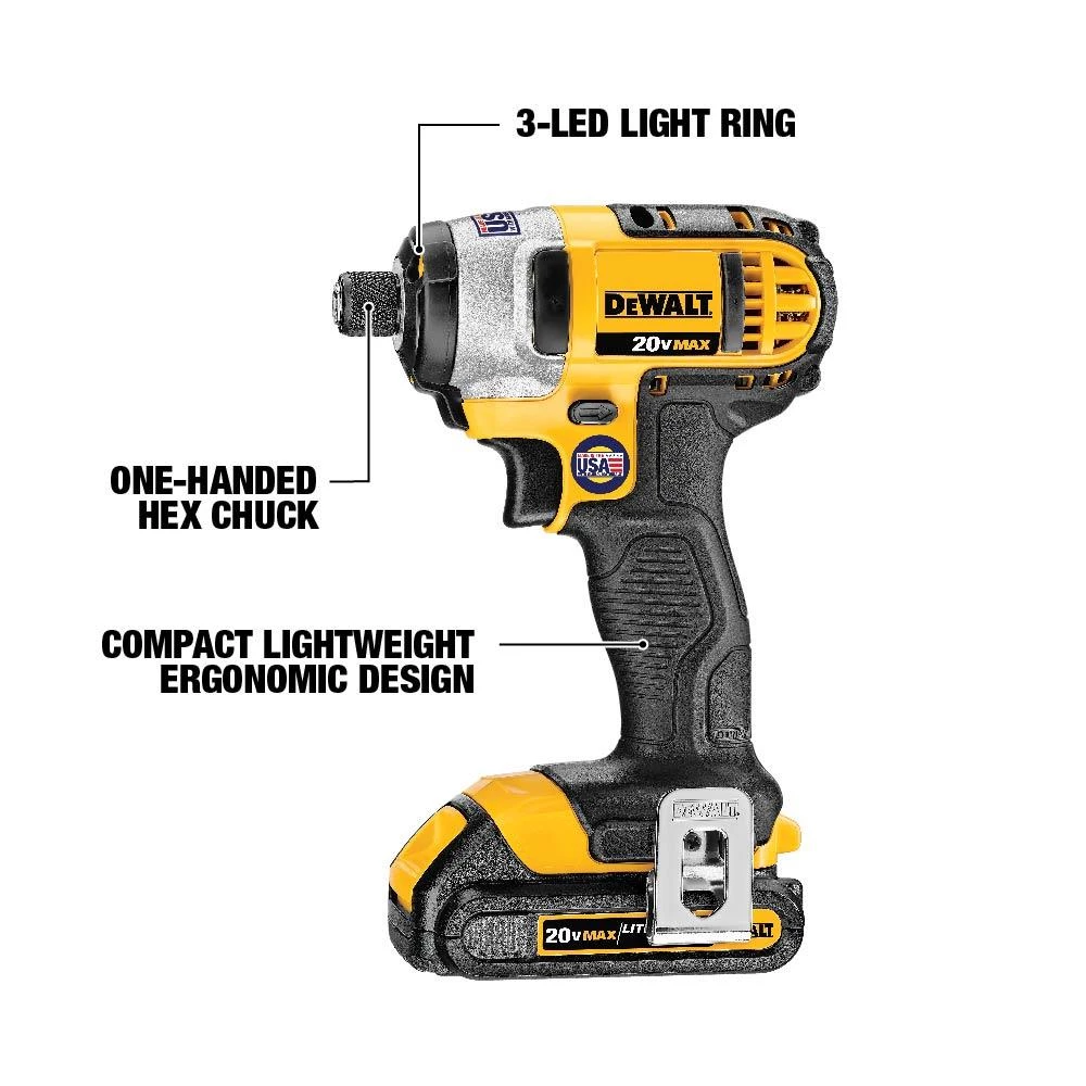 Outlet 🔔 DEWALT Power Tool Combo Kits 5-Tool 20-Volt Max Power Tool Combo Kit with Soft Case (2-Batteries and charger Included) ⌛ - Image 3
