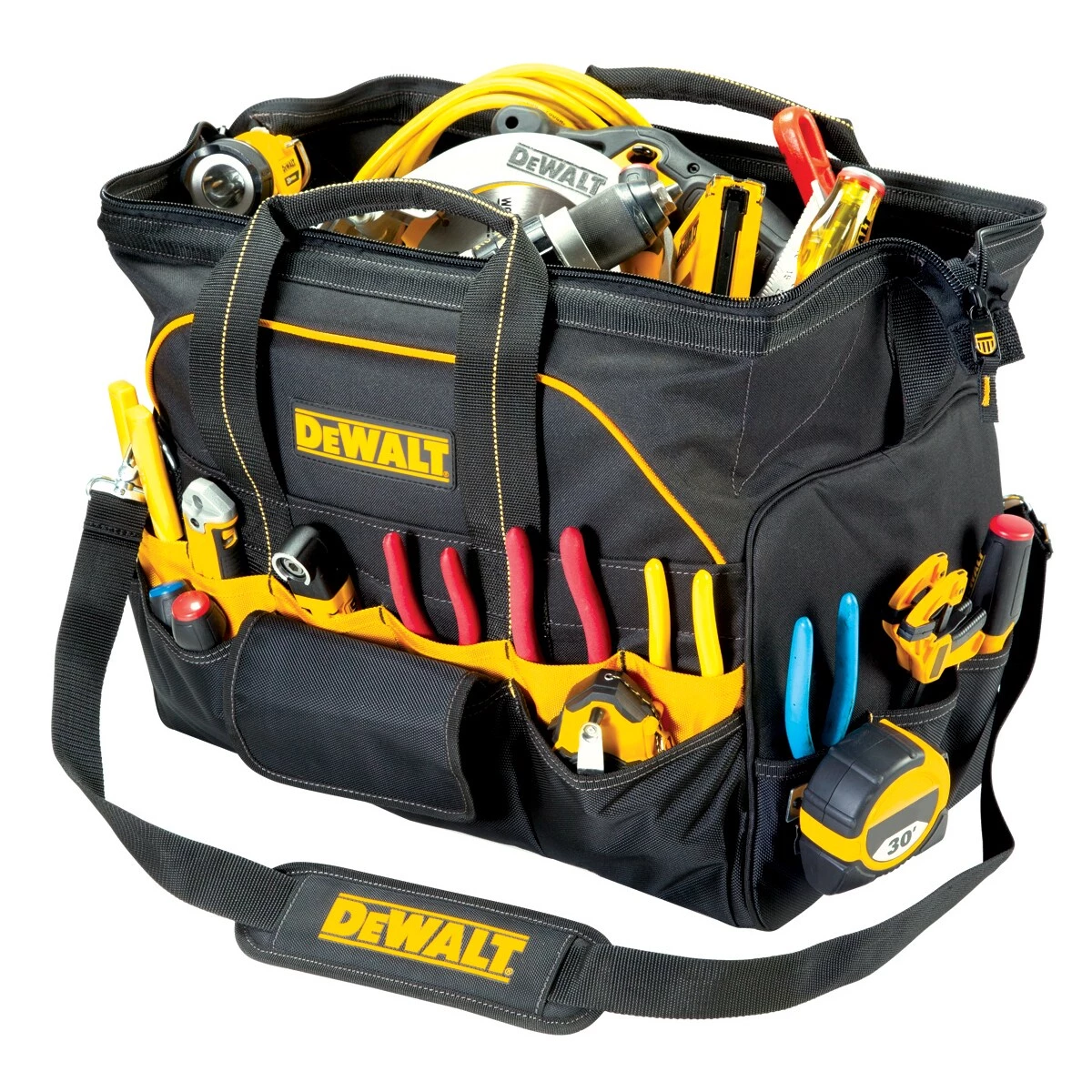 Brand new ๐ฏ DEWALT Tool Bags Black and Yellow Polyester 18-in Zippered Tool Bag ๐ - Image 2