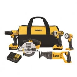 Budget 🎁 DEWALT Power Tool Combo Kits 5-Tool 20-Volt Max Power Tool Combo Kit with Soft Case (2-Batteries and charger Included) 🧨