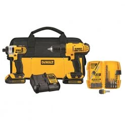 Best deal 🎉 DEWALT Power Tool Combo Kits 2-Tool 20-Volt Max Power Tool Combo Kit with Soft Case (2-Batteries and charger Included) 🥰