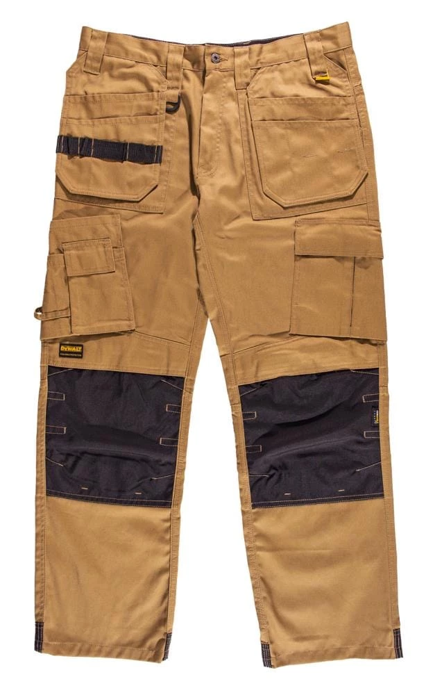 New 😍 DEWALT Work Pants Men's 40 x 33 Tan Polyester 🌟