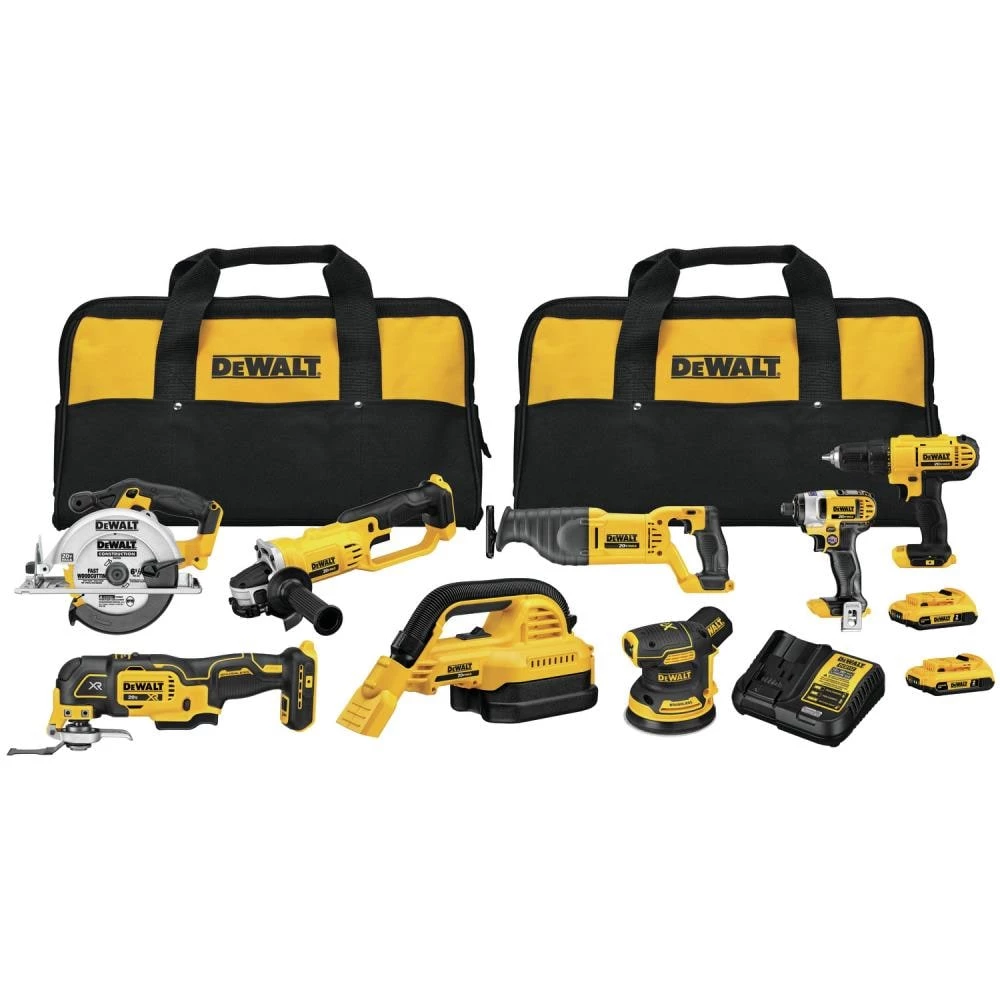 Coupon ๐ DEWALT Power Tool Combo Kits 8-Tool 20-Volt Max Power Tool Combo Kit with Soft Case (2-Batteries and charger Included) โจ
