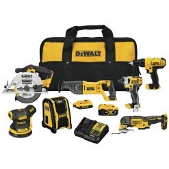 Budget 😀 DEWALT Power Tool Combo Kits 7-Tool 20-Volt Max Power Tool Combo Kit with Soft Case (2-Batteries and charger Included) 🌟