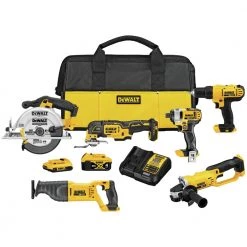 Best reviews of 😍 DEWALT Power Tool Combo Kits 6-Tool 20-Volt Max Power Tool Combo Kit with Soft Case (2-Batteries and charger Included) 👍