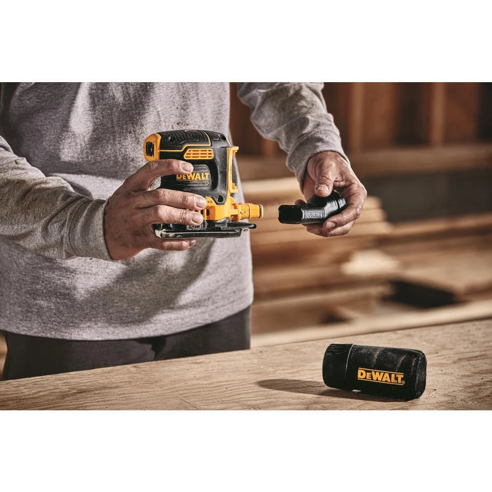 Coupon โญ DEWALT Power Sanders 20-Volt Brushless Cordless Variable Speed Sheet Sander with Dust Management (Battery Included) ๐ฏ - Image 5