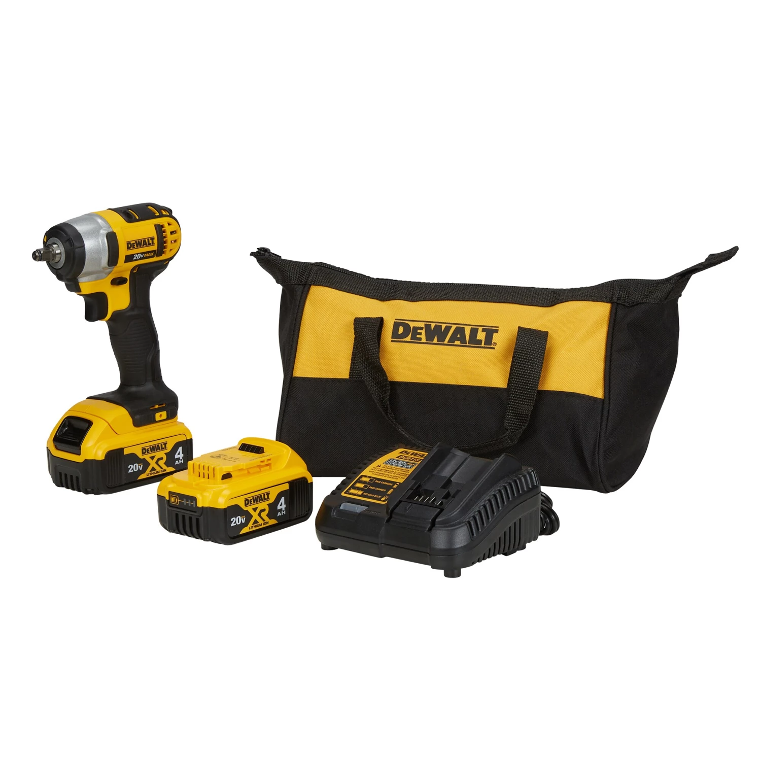 Discount ๐งจ DEWALT Impact ๐ง Wrenches XR 20-volt Max Variable Speed 3/8-in square Drive Cordless Impact ๐ง Wrench (2-Batteries Included) ๐ - Image 4