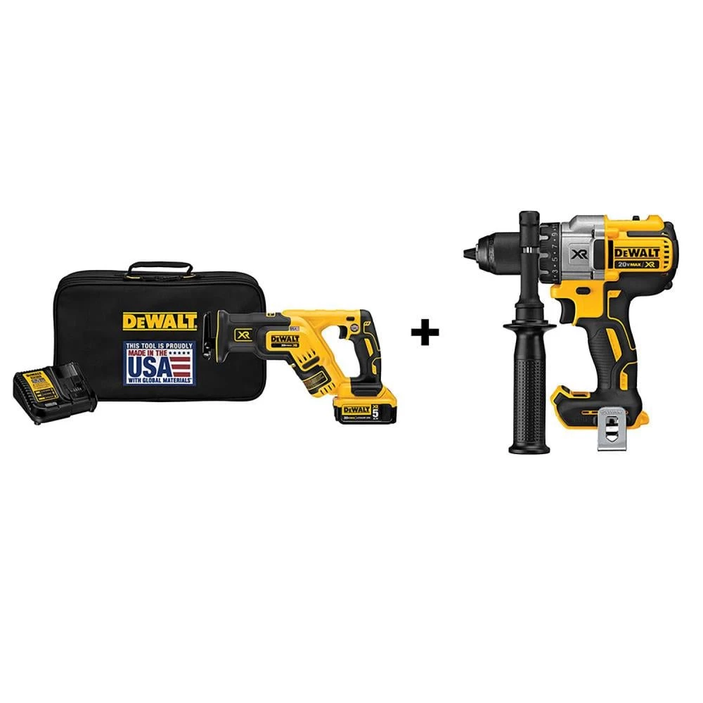 Top 10 ๐ DEWALT Reciprocating Saws XR 20-volt Max Variable Speed Brushless Cordless Reciprocating Saw (Charger Included and Battery Included) โ