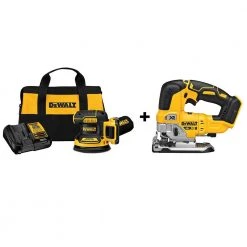 Best Sale ๐คฉ DEWALT Power Sanders 20-Volt Brushless Cordless Variable Speed Random Orbital Sander with Dust Management (Battery Included) โญ