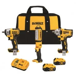 New ✔️ DEWALT Power Tool Combo Kits XR 3-Tool 20-Volt Max Brushless Power Tool Combo Kit with Soft Case (2-Batteries and charger Included) 😍
