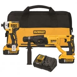 Hot Sale ๐คฉ DEWALT Rotary ๐จ Hammer Drills XR 20-Volt Max 1-in SDS-Plus Variable Speed Cordless Rotary ๐จ Hammer Drill (2-Batteries Included) ๐งจ