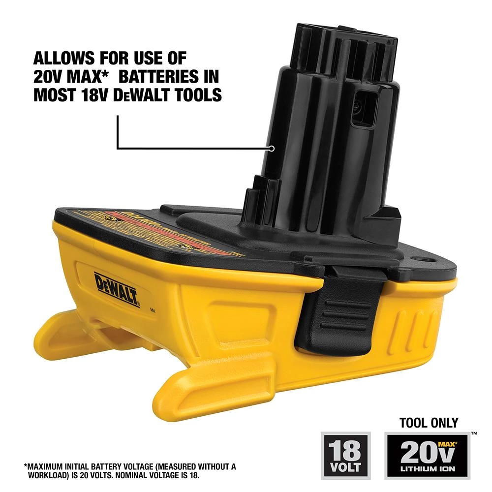 Best Pirce 😀 DEWALT Power Tool Batteries & Chargers 20-Volt Amp-Hour Lithium Power Tool Battery Adapter 👏 - Image 10