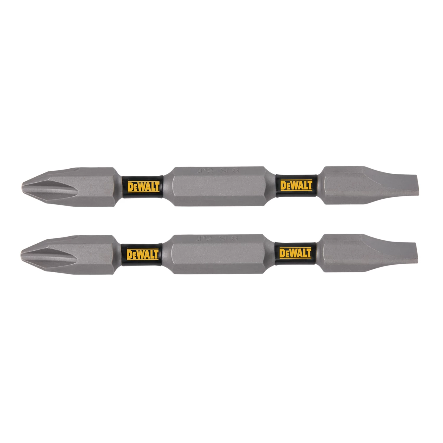 New 😀 DEWALT Screwdriver Bits Tough Grip 2-3/4-in #2 Phillips/#8 Slotted Phillips/Slotted Steel Hex Shank Screwdriver Bit (2-Piece) 😀 - Image 2