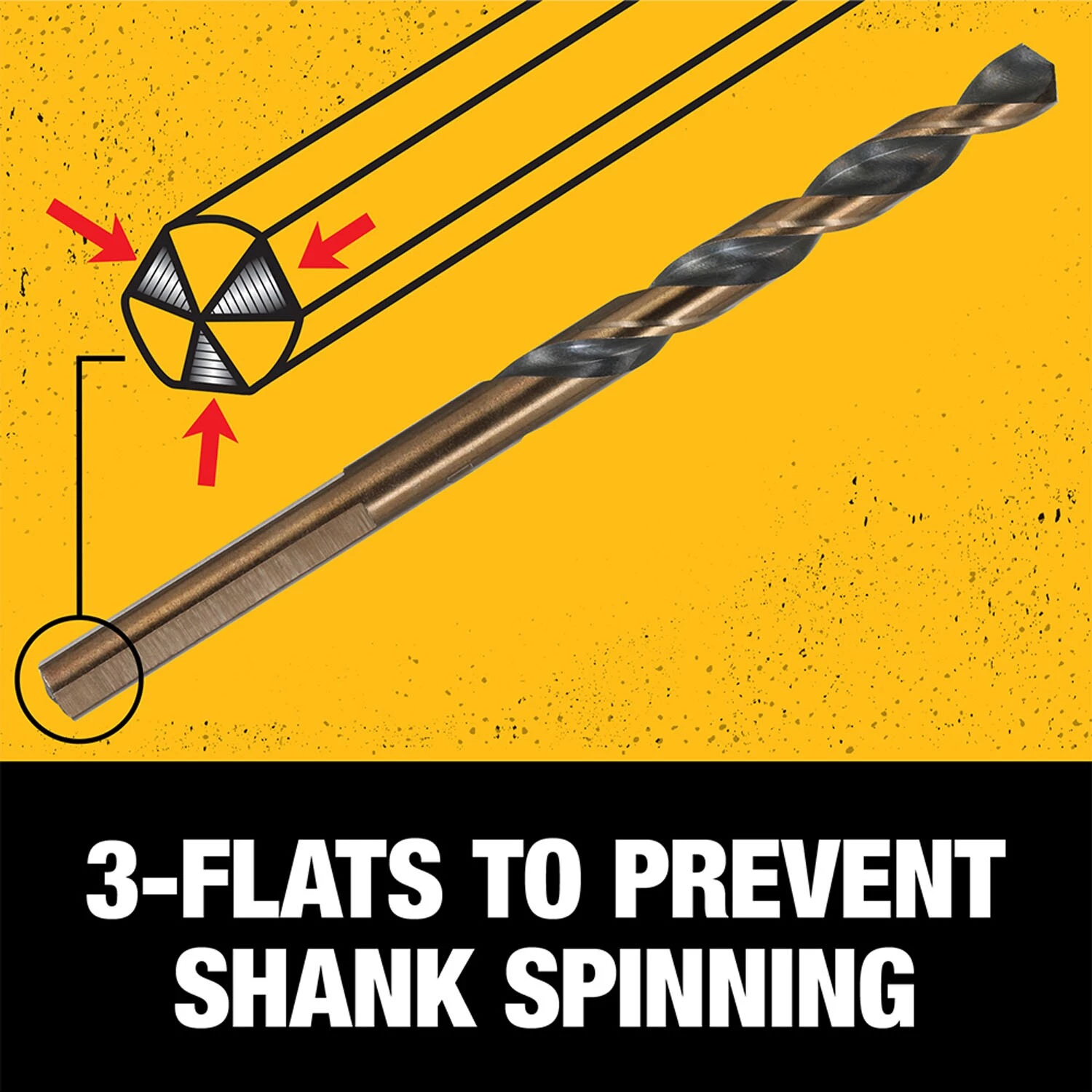 New 🛒 DEWALT Twist Drill Bits Black and Gold 19/64-in 4-7/16-in Black and Gold 🧥 Coated HSS Twist Drill Bit 🎁 - Image 6