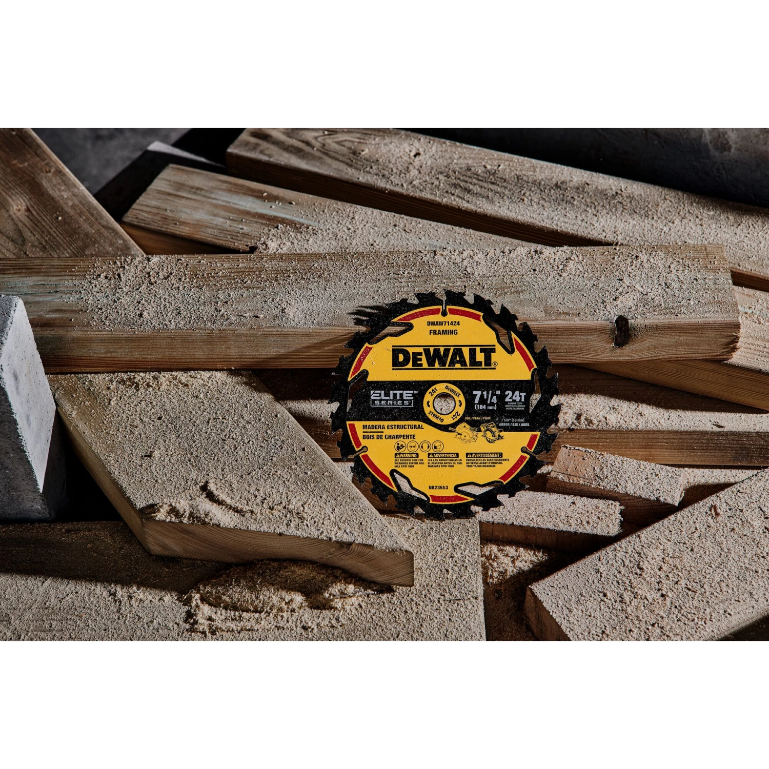 Deals ๐ DEWALT Circular Saw Blades ELITE SERIES 7-1/4-in 24-Tooth Tungsten Carbide-tipped Steel Circular Saw Blade โค๏ธ - Image 14