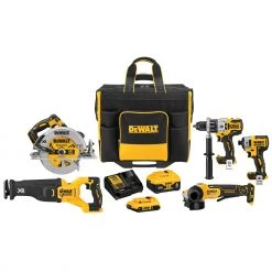 Top 10 ⭐ DEWALT Power Tool Combo Kits 20V MAX XR® Brushless Cordless 5-Tool Combo Kit with Large Site-Ready Rolling Bag ✔️