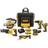 Best reviews of ❤️ DEWALT Power Tool Combo Kits 20V MAX Brushless Cordless 6-Tool Combo Kit with Large Site-Ready Rolling Bag ⌛